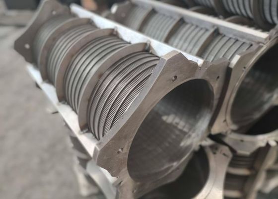 Heavy Cow Dung Speractor Wedge Wire Filter Element 0.5-0.8mm Slot Sludge Dewatering